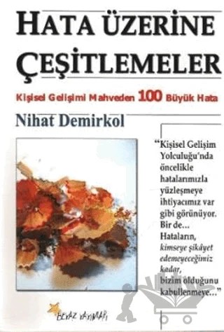 Hata Üzerine Çeşitlemeler – Nihat Demirkol – Beyaz Yayınları kitap kapağı