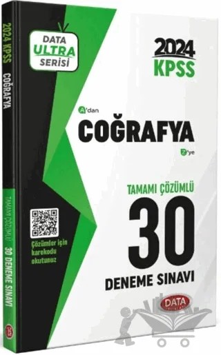 2024 KPSS Ultra Serisi Coğrafya 30 Deneme Sınavı – Kolektif – Data Yayınları kitap kapağı