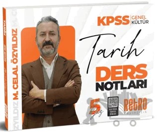 2025 KPSS Genel Kültür Tarih Ders Notu – Mehmet Celal Özyıldız – Retro Yayıncılık kitap kapağı