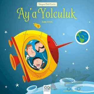 Ay’a Yolculuk – Jules Verne – 1001 Çiçek Kitaplar kitap kapağı