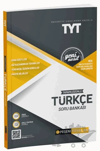 2022 TYT Tamamı Çözümlü Türkçe Soru Bankası – Kolektif – Pegem Akademi Yayıncılık kitap kapağı