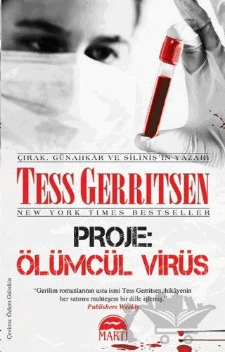 Proje: Ölümcül Virüs – Tess Gerritsen – Martı Yayınları kitap kapağı