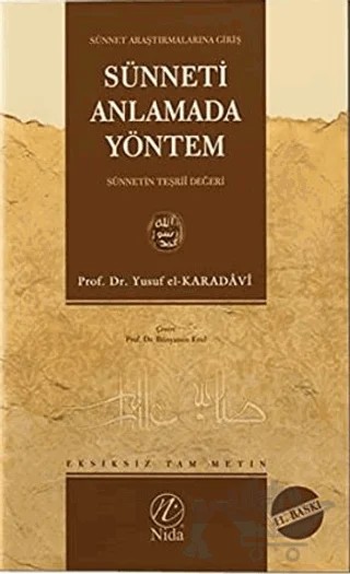 Sünneti Anlamada Yöntem – Yusuf el-Karadavi – Nida Yayıncılık kitap kapağı