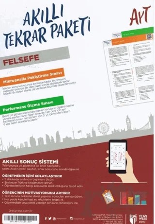 AYT Felsefe Akıllı Tekrar Paketleri – Kolektif – Teas Press kitap kapağı
