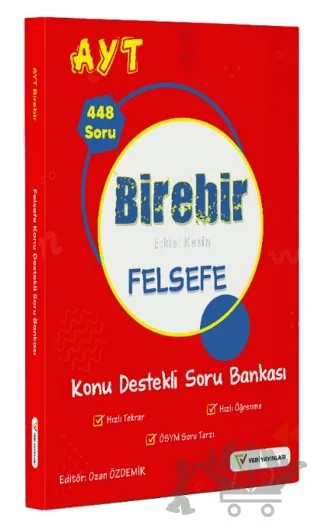 YKS AYT Birebir Etkisi Kesin Felsefe Konu Destekli Soru Bankası – Kolektif – Veri Yayınları kitap kapağı