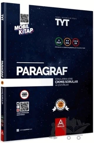 TYT Paragraf Konularına ve Zorluk Derecelerine Göre Çıkmış Soru ve Çözümleri – Kolektif – A Yayınları kitap kapağı