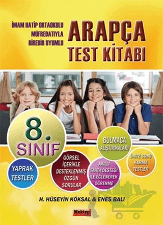 8. Sınıf Arapça Test Kitabı – Enes Balı, H. Hüseyin Köksal – Mektep Yayınları kitap kapağı