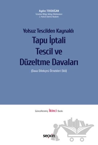 Yolsuz Tescilden Kaynaklı - Yolsuz Tescilden Kaynaklı – Aydın Tekdoğan – Seçkin Yayıncılık kitap kapağı