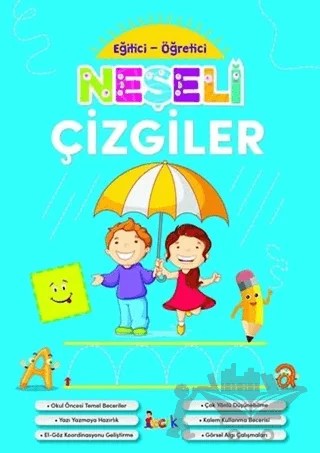 Neşeli Çizgiler - Eğitici-Öğretici – Kolektif – Bıcırık Yayınları kitap kapağı