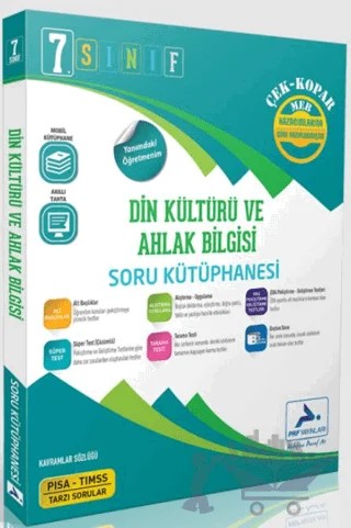 7. Sınıf Din Kültürü ve Ahlak Bilgisi Soru Kütüphanesi – Kolektif – Paraf Yayınları kitap kapağı