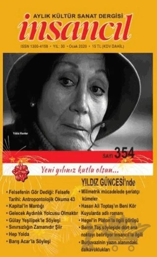 İnsancıl Aylık Kültür Sanat Dergisi Sayı: 354 Ocak 2020 – İnsancıl Dergisi Yayınları kitap kapağı