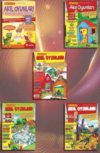 Maxi Çocuk Akıl Oyunları 5'li Set – Kolektif – Maxi Yayıncılık kitap kapağı