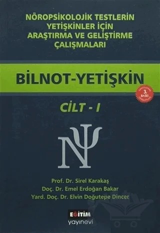 Bilnot - Yetişkin Cilt: 1 – Elvin Doğutepe Dinçer, Emel Erdoğan Bakar, Sirel Karakaş – Eğitim Yayınevi kitap kapağı