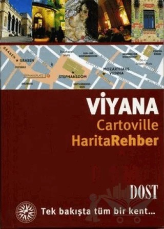 Viyana Cartoville Harita Rehber – Anne-Cecile Scherrer, Lena Winkler - Hermaden, Marianne Lorisson, Serge Guillot, Solenne Morel, Sylvie Lohr – Dost Kitabevi Yayınları kitap kapağı