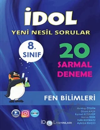 8. Sınıf Fen Bilimleri 20 Sarmal Yeni Nesil Deneme – Kolektif – İdol Yayınları kitap kapağı