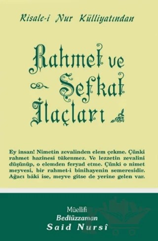 Rahmet ve Şefkat İlaçları Normal Boy – Bediüzzaman Said Nursi – Envar Neşriyat kitap kapağı
