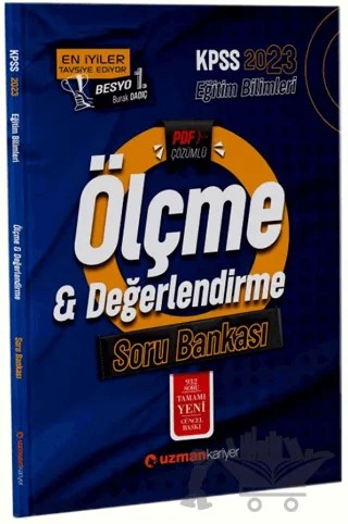 2023 KPSS Eğitim Bilimleri Ölçme ve Değerlendirme Soru Bankası PDF Çözümlü – Nuri Doğan, Yekta Sağlam – Uzman Kariyer Yayınları kitap kapağı