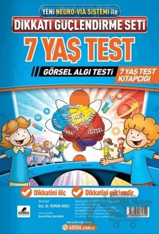 Dikkati Güçlendirme Seti 7 Yaş Test – Osman Abalı – Adeda Yayınları kitap kapağı