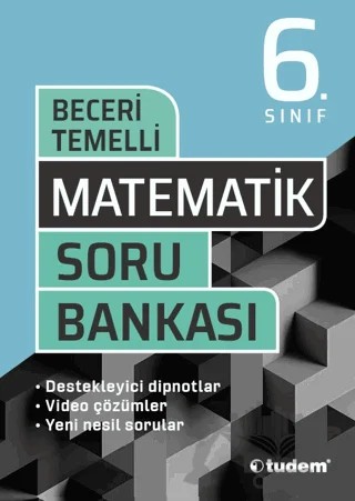 6. Sınıf Matematik Beceri Temelli Soru Bankası – Kolektif – Tudem Yayınları - Bayilik kitap kapağı