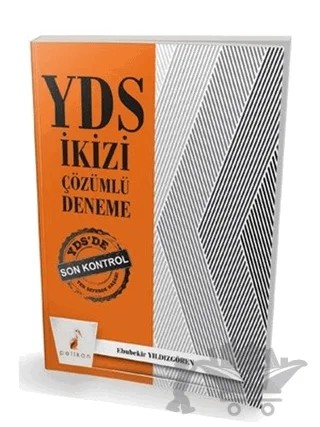 2018 YDS İkizi Çözümlü Deneme – Ebubekir Yıldızgören – Pelikan Tıp Teknik Yayıncılık kitap kapağı