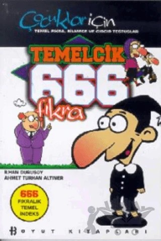 Temelcik 666 Fıkra Çocuklar İçin Temel Fıkra, – Ahmet Turhan Altıner, İlhan Durusoy – Boyut Yayın Grubu kitap kapağı
