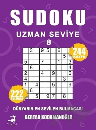 Sudoku Uzman Seviye 8 – Kolektif – Olimpos Yayınları kitap kapağı