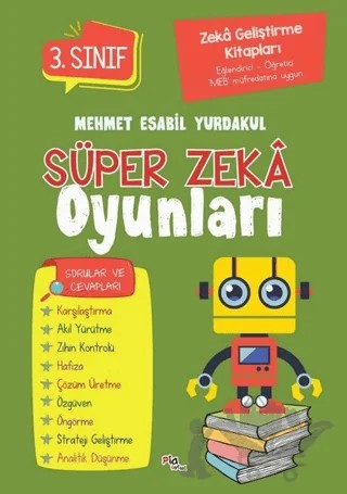 3. Sınıf Süper Zeka Oyunları – Kolektif – Pia Çocuk Yayınları kitap kapağı