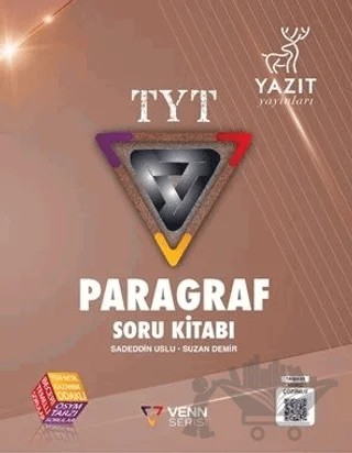 Yazıt Venn Serisi YKS TYT Paragraf Soru Kitabı – Sadeddin Uslu, Suzan Demir – Yazıt Yayıncılık kitap kapağı