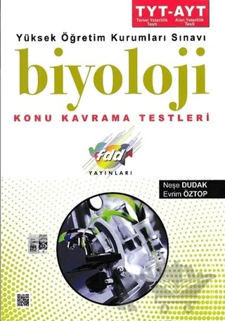 TYT AYT Biyoloji Konu Kavrama Testleri – Evrim Öztop, Neşe Dudak – Fdd Yayınları kitap kapağı