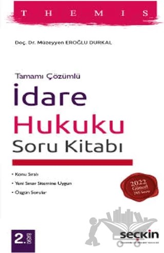 Themis - İdare Hukuku Soru Kitabı – Müzeyyen Eroğlu Durkal – Seçkin Yayıncılık kitap kapağı