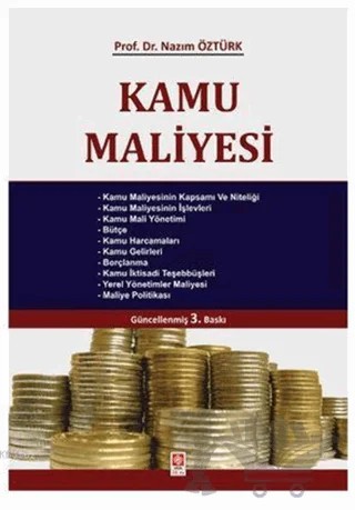 Kamu Maliyesi – Nazım Öztürk – Ekin Basım Yayın kitap kapağı