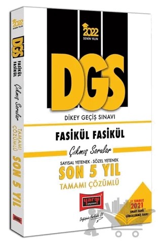 2022 DGS Sayısal Yetenek Sözel Yetenek Fasikül Fasikül Son 5 Yıl Tamamı Çözümlü Çıkmış Sorular – Kolektif – Yargı Yayınevi kitap kapağı