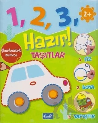Taşıtlar - 1, 2, 3, Hazır! – Kolektif – Parıltı Yayınları kitap kapağı