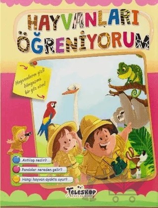 Hayvanları Öğreniyorum – Kolektif – Teleskop Popüler Bilim kitap kapağı