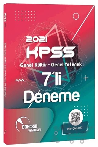 2021 KPSS Genel Kültür-Genel Yetenek 7'li Deneme - PDF Çözümlü – Kolektif – Doktrin Yayınları kitap kapağı