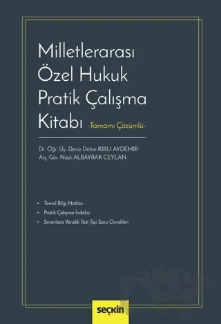 Milletlerarası Özel Hukuk Pratik Çalışma Kitabı – Deniz Defne Kırlı Aydemir, Nazlı Albayrak Ceylan – Seçkin Yayıncılık kitap kapağı