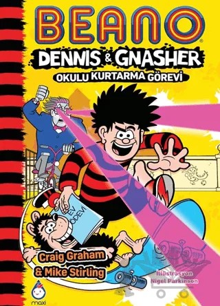 Beano Dennıs&Gnasher Okulu Kurtarma Görevi – Craig Graham, Mike Stirling – Maxi Yayıncılık kitap kapağı