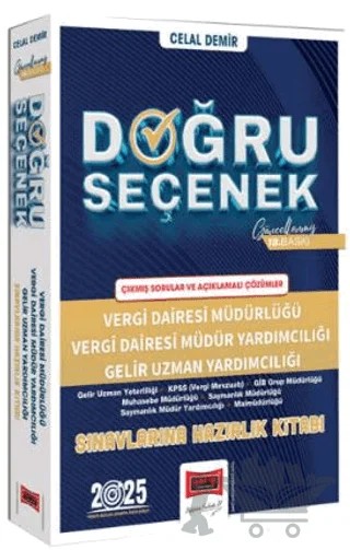 2025 Doğru Seçenek Vergi Dairesi Müdürlüğü Sınavlarına Hazırlık Kitabı – Celal Demir – Yargı Yayınevi kitap kapağı