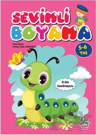 Sevimli Boyama (5-6 yaş) – Türkan Ada Kömürcü – Yağmur Çocuk kitap kapağı
