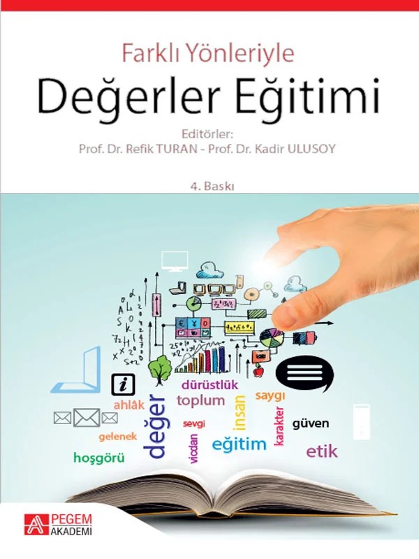 Değerler Eğitimi – Refik Turan, Ebru Ay, Ebru Demircioğlu, Faruk Sönmez – Pegem Akademi Yayıncılık kitap kapağı