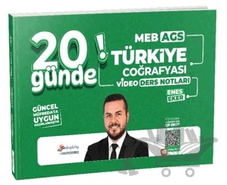 2027 MEB AGS 20 Günde Türkiye Coğrafyası Video Ders Notları – Enes Eker – Dizgi Kitap kitap kapağı