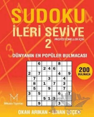 Sudoku İleri Seviye - 2 – Okan Arıkan, Sinan Çeçen – Mikado Yayınları kitap kapağı