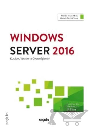 Windows Server 2016 – Haydar Yener Arıcı – Seçkin Yayıncılık kitap kapağı