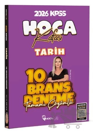 2026 KPSS Tarih 10 Deneme Çözümlü – Selin Ortaç – Hoca Kafası Yayınları kitap kapağı