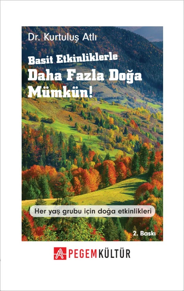 Basit Etkinliklerle Daha Fazla Doğa Mümkün – Pegem Kültür kitap kapağı