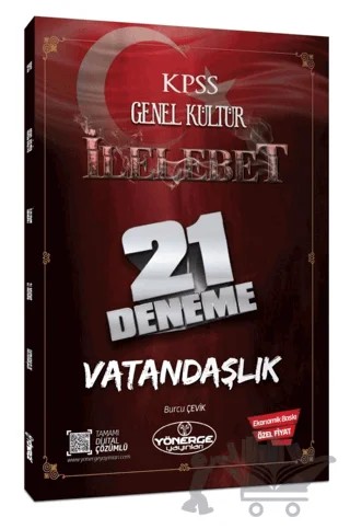 KPSS Vatandaşlık 21 Deneme Dijital Çözümlü – Burcu Çevik – Yönerge Yayınları kitap kapağı