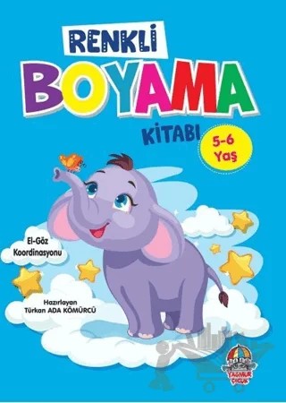 Renkli Boyama Kitabı (5-6 yaş) – Türkan Ada Kömürcü – Yağmur Çocuk kitap kapağı