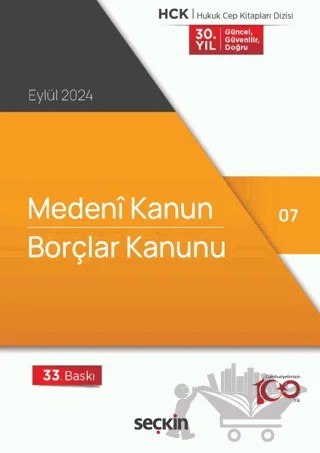Medeni Kanun – Borçlar Kanunu (Cep Kitabı) – Kollektif – Seçkin Yayıncılık kitap kapağı