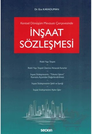 İnşaat Sözleşmesi – Ece Karaduman – Seçkin Yayıncılık kitap kapağı
