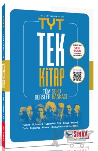 TYT Tek Kitap Tüm Dersler Soru Bankası – Kolektif – Sınav Yayınları kitap kapağı